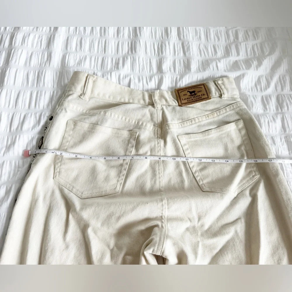 Lauren Ralph Lauren Jeans Co Beaded Bootcut Vintage Size 6 High Waist Size 6 90s - Picture 10 of 10